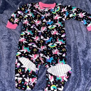 Unicorn footie pajamas